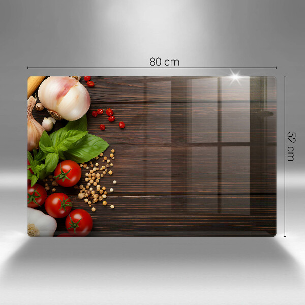 Kitchen worktop saver Vegetables on the table