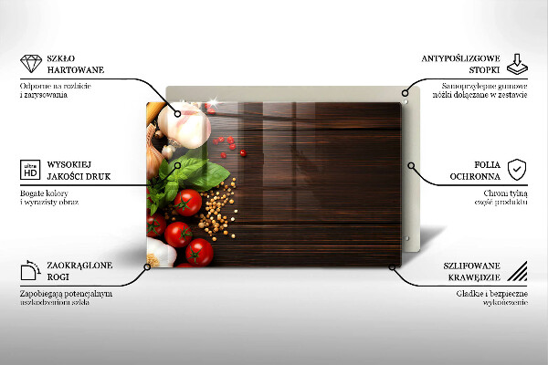 Kitchen worktop saver Vegetables on the table