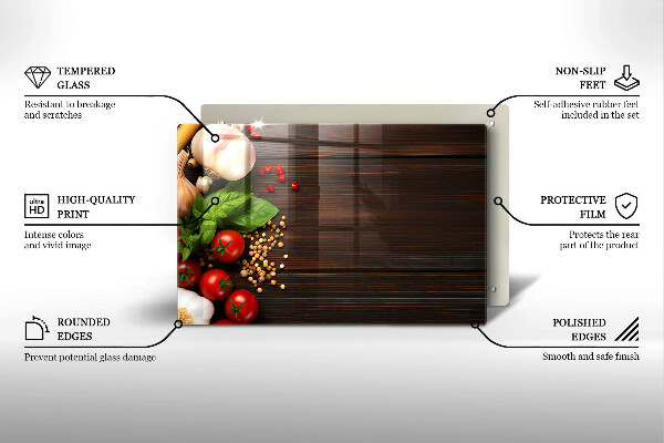 Kitchen worktop saver Vegetables on the table