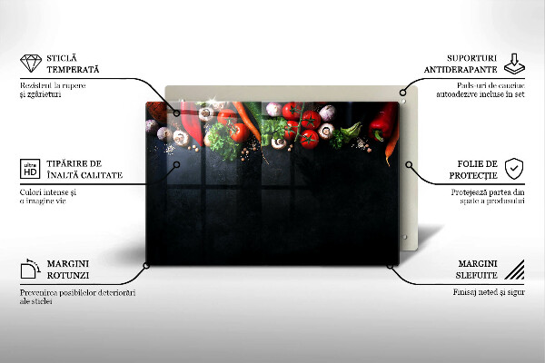 Kitchen worktop saver Colorful vegetables