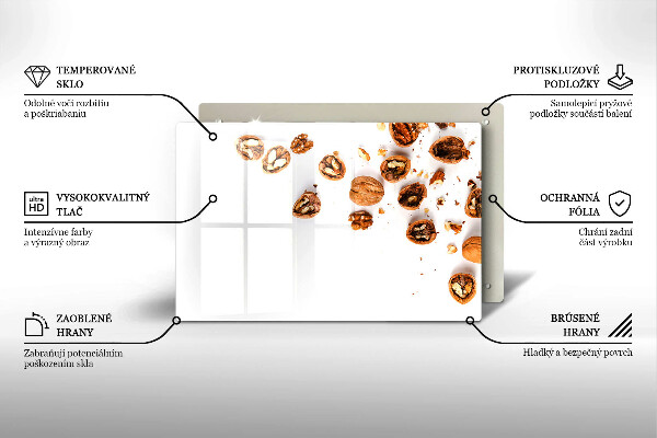 Kitchen worktop saver Nuts on a white background