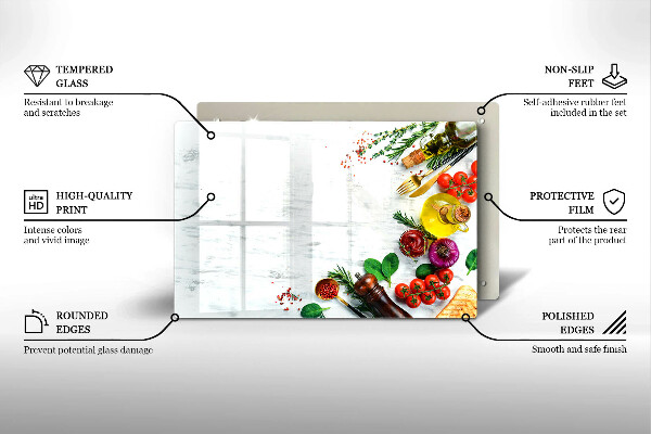 Kitchen worktop saver Vegetables and spices