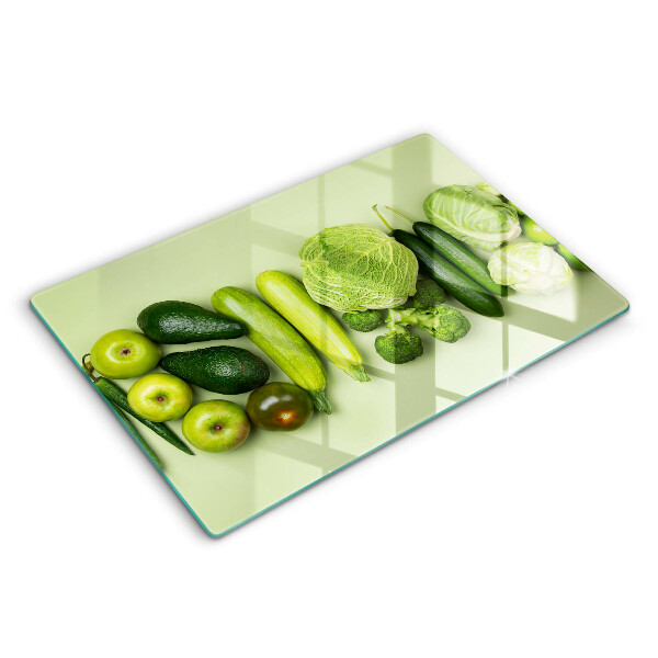 Kitchen worktop saver Green fruits and vegetables