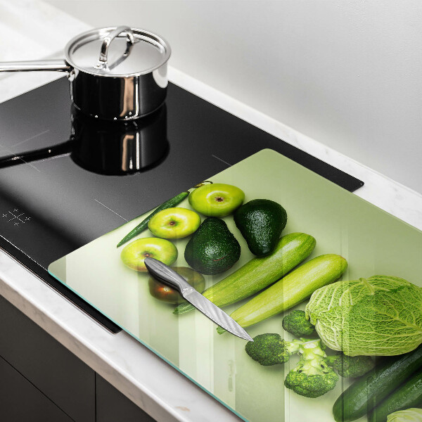 Kitchen worktop saver Green fruits and vegetables