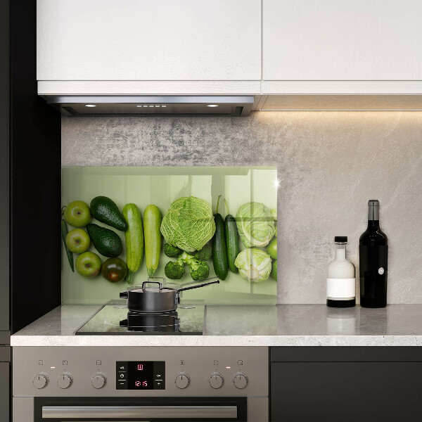 Kitchen worktop saver Green fruits and vegetables