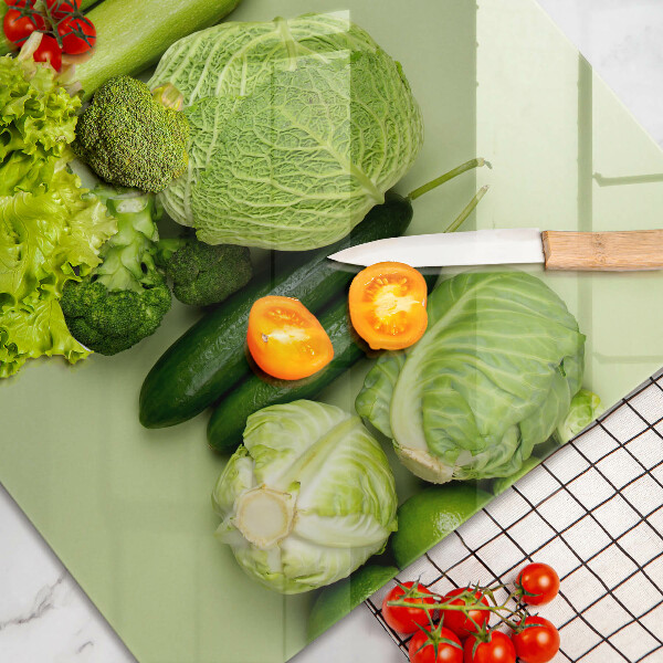 Kitchen worktop saver Green fruits and vegetables