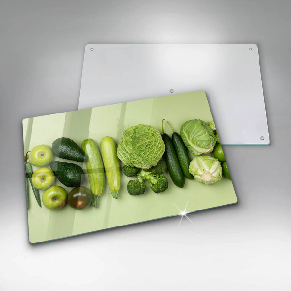 Kitchen worktop saver Green fruits and vegetables