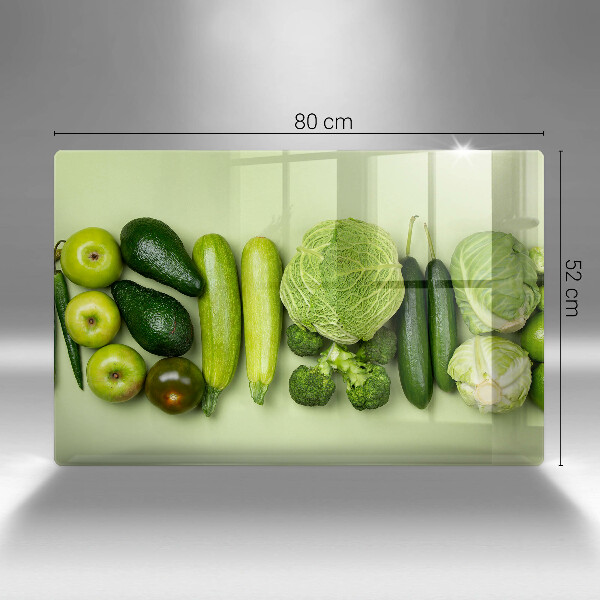 Kitchen worktop saver Green fruits and vegetables