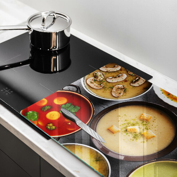 Kitchen worktop saver Colorful soups