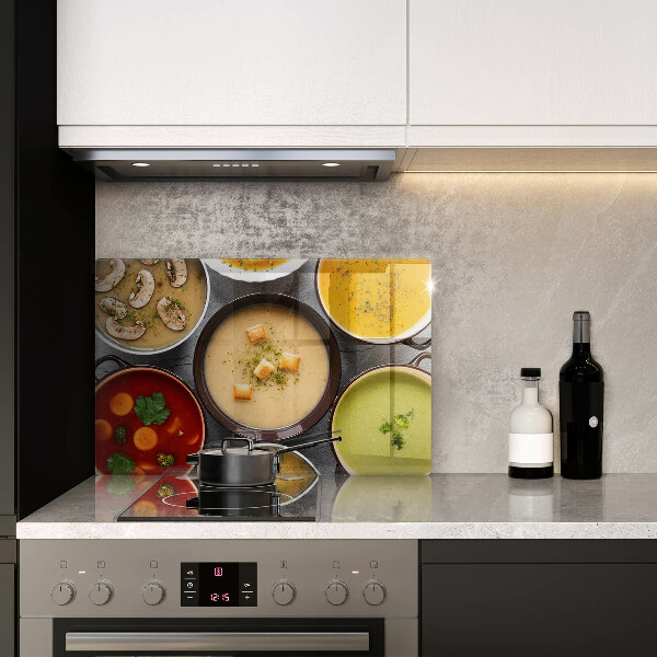 Kitchen worktop saver Colorful soups