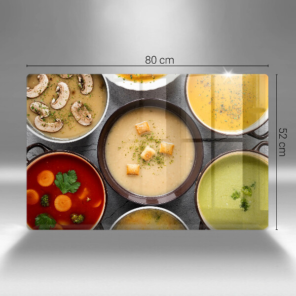 Kitchen worktop saver Colorful soups