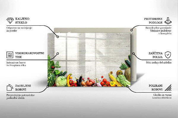 Worktop saver Vegetables on the boards