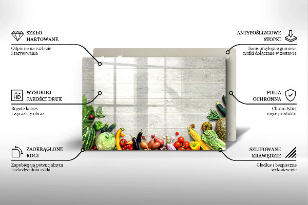 Worktop saver Vegetables on the boards