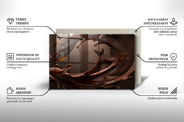 Worktop saver Liquid chocolate