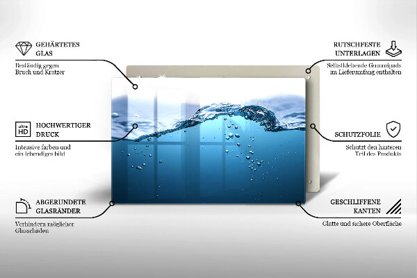 Worktop saver Blue water