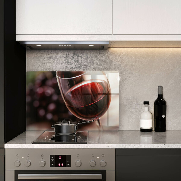 Worktop saver A glass of red wine