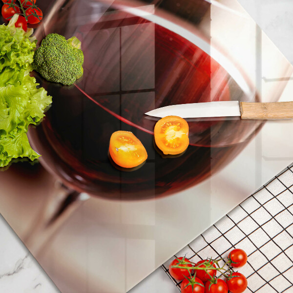Worktop saver A glass of red wine