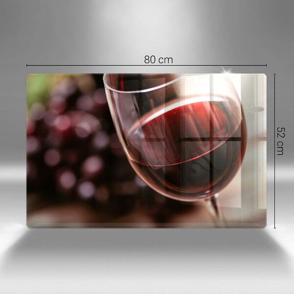 Worktop saver A glass of red wine