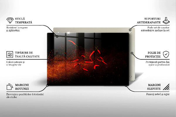 Worktop saver Hot chili peppers