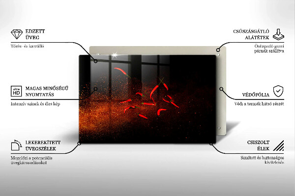 Worktop saver Hot chili peppers