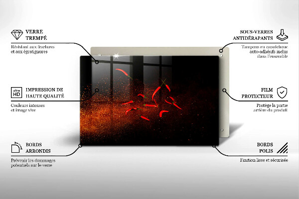 Worktop saver Hot chili peppers