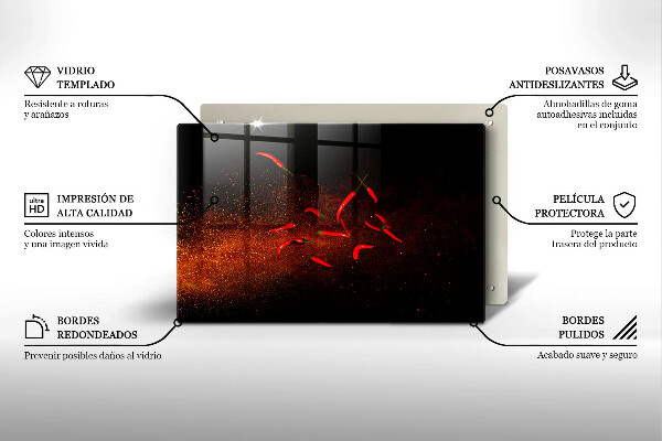 Worktop saver Hot chili peppers