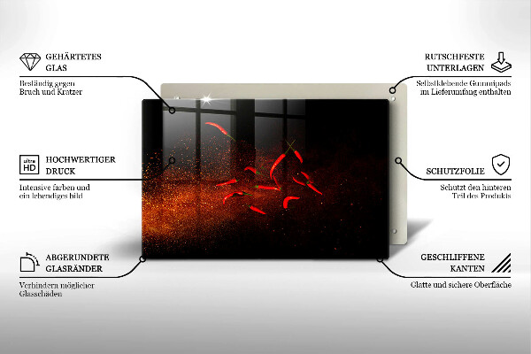 Worktop saver Hot chili peppers