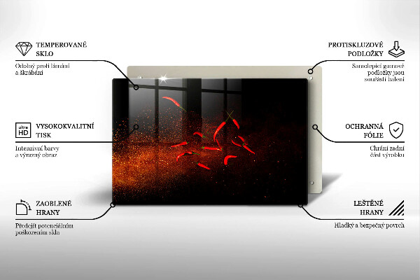 Worktop saver Hot chili peppers