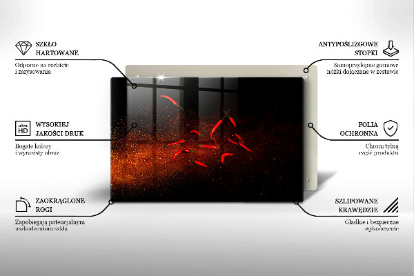 Worktop saver Hot chili peppers
