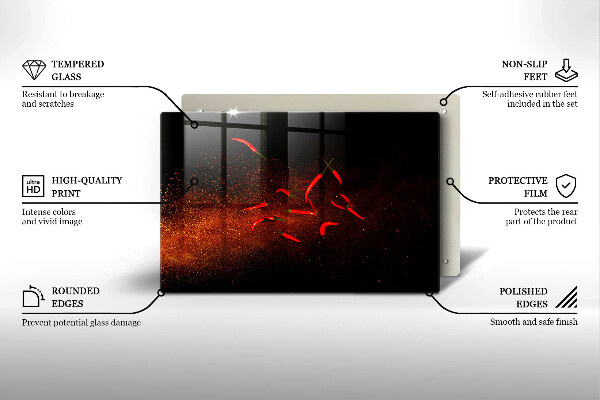 Worktop saver Hot chili peppers