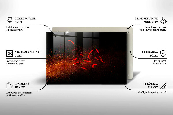 Worktop saver Hot chili peppers