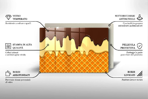 Worktop saver Illustration of ice cream