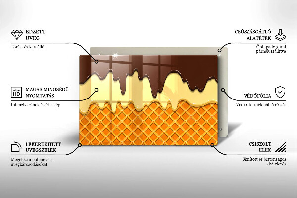 Worktop saver Illustration of ice cream