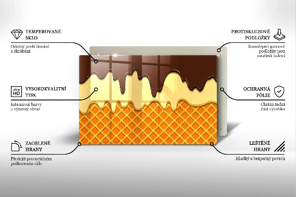 Worktop saver Illustration of ice cream