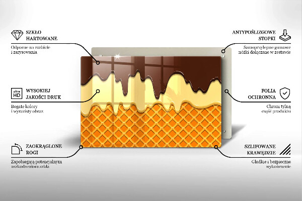 Worktop saver Illustration of ice cream