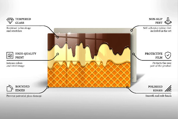 Worktop saver Illustration of ice cream