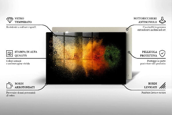 Work surface savers Colorful spices