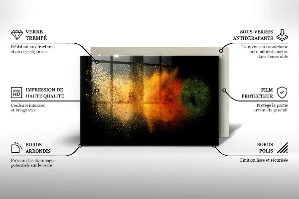 Work surface savers Colorful spices