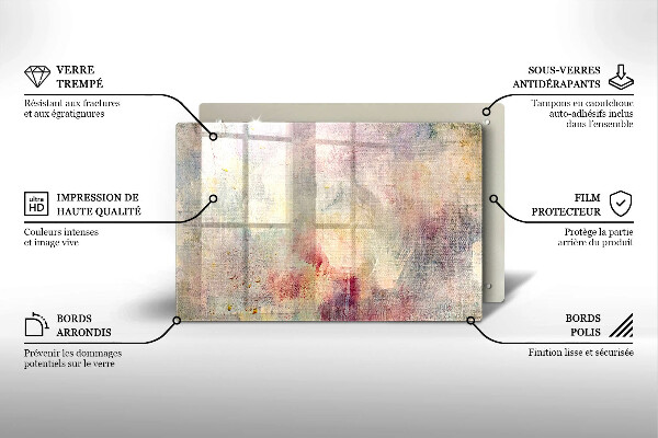 Worktop protector Background of paint texture