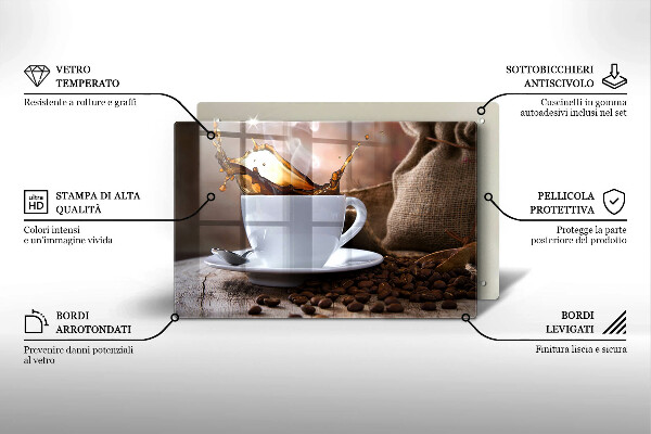 Worktop saver Cup and coffee beans