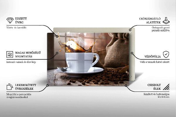 Worktop saver Cup and coffee beans