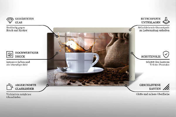 Worktop saver Cup and coffee beans