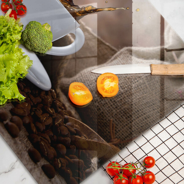 Worktop saver Cup and coffee beans