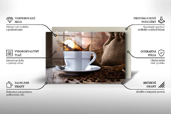 Worktop saver Cup and coffee beans