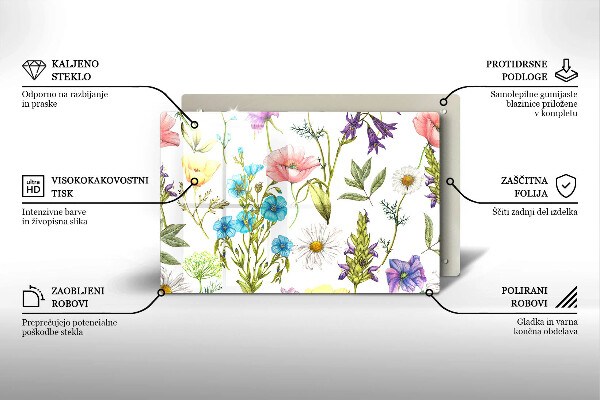 Worktop protector Flowers illustration