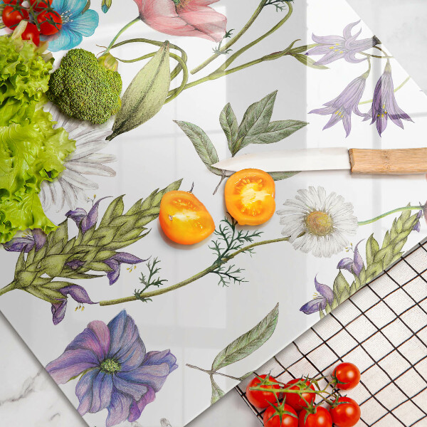 Worktop protector Flowers illustration
