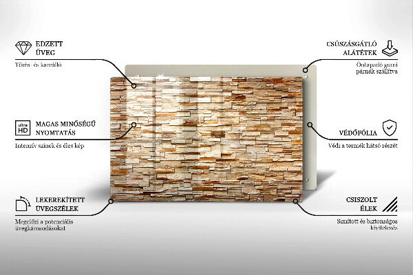 Worktop saver Decorative texture stones