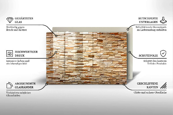 Worktop saver Decorative texture stones
