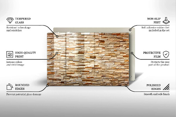 Worktop saver Decorative texture stones