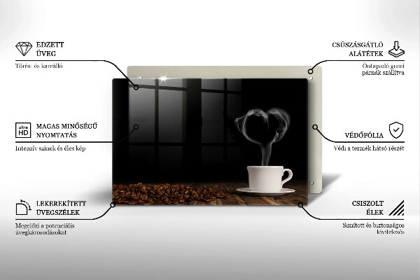 Worktop saver Coffee cup heart
